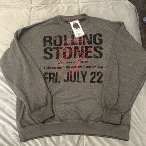Rolling Stones Gray Crewneck Sweater